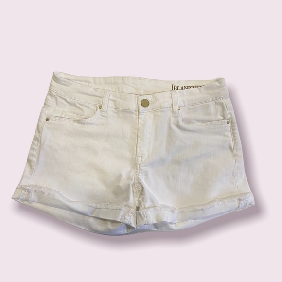Blank NYC White Jean Shorts Sz 27 - Picture 2 of 10